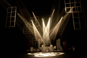 spotlight on stage